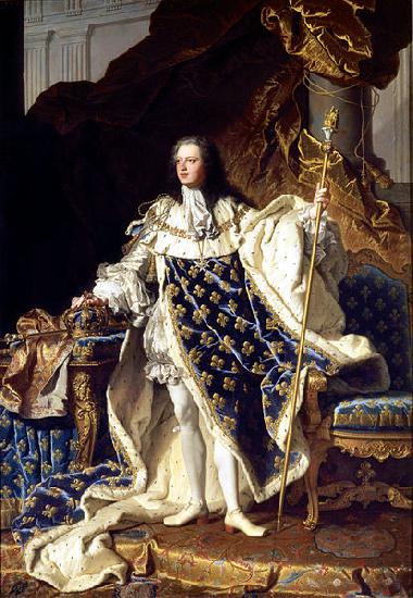 Hyacinthe Rigaud Portrait of Louis XV oil painting image